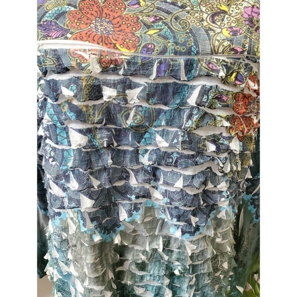 New Directions Women's Multicolor Polyester Long Sleeve Round Neck Top Size 1X - Picture 3 of 10